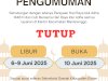 Pengumuman Libur Hari Raya Idul Adha 1446 H dan Cuti bersama Idul Adha Kecamatan Manisrenggo