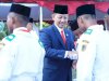 Upacara Penurunan Bendera Sang Merah Putih pada Peringatan Hari Ulang Tahun Kemerdekaan Republik Indonesia ke-80 Tahun 2025 Kecamatan Manisrenggo