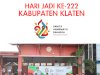 Pemerintah Kecamatan Manisrenggo mengucapkan Selamat Hari Jadi Kabupaten Klaten ke-222