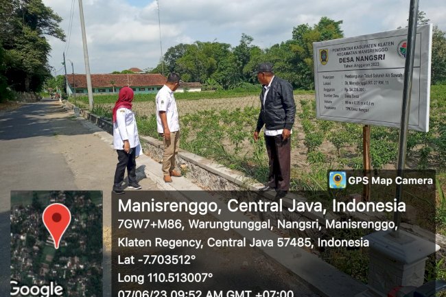 Monotoring dan Evaluasi di Desa Nangsri