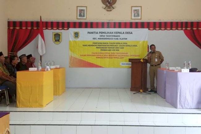 Penetapan Bakal Calon Kepala Desa Taskombang