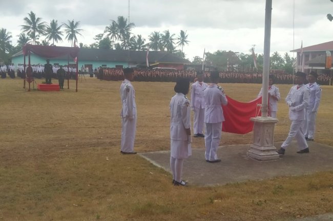 Upacara Penurunan Bendera Peringatan HUT RI Ke 78 Tahun 2023 Kecamatan Manisrenggo