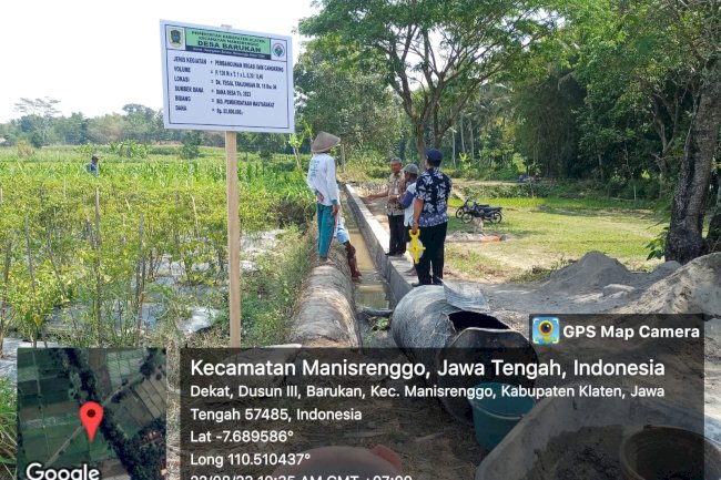 Monitoring dan Evaluasi Bantuan Keuangan Kepada Pemerintah Desa Barukan Tahun 2023