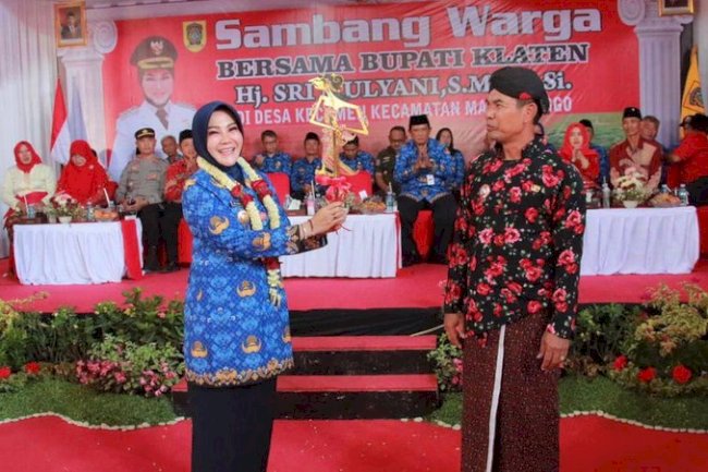 Bupati Klaten Sambang Warga di Desa Kecemen Kecamatan Manisrenggo