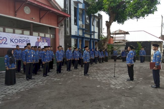 Upacara Peringatan Hari KORPRI Ke-52 Tahun 2023 Kecamatan Manisrenggo