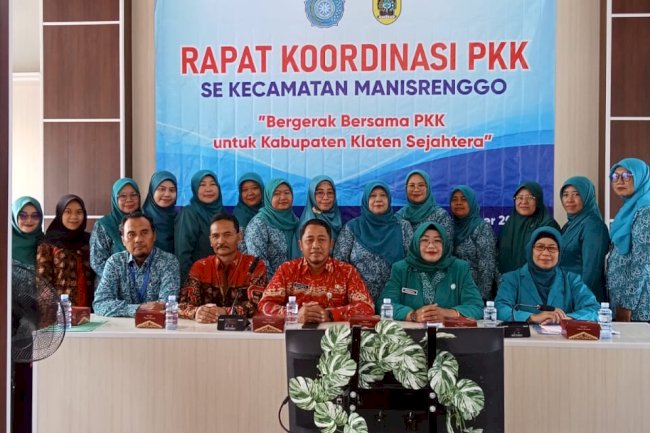 Rapat Koordinasi PKK Kecamatan Manisrenggo Tahun 2023