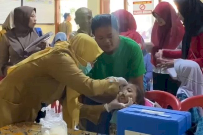 Pelaksanaan Sub Pin Polio Putaran 1 Desa Barukan