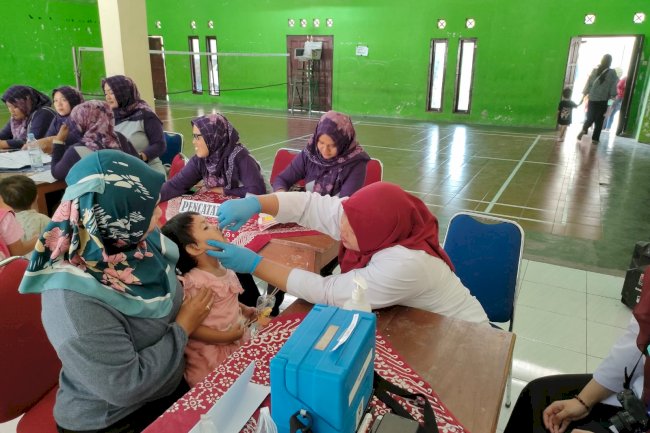 Pelaksanaan Sub Pin Polio Putaran 1 Desa Barukan