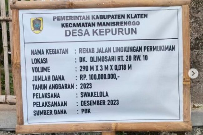 Monitoring dan Evaluasi Penyerapan Pelaksanaan Kegiatan DD, Bankeu di Desa Kepurun dan Desa Ngemplakseneng