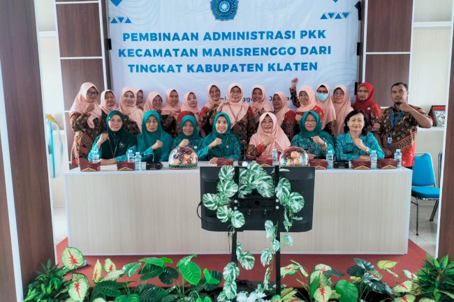 Pembinaan Administrasi PKK  Kecamatan Manisrenggo oleh TP PKK Kabupaten Klaten