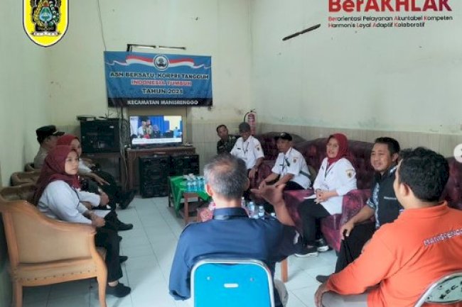 Monitoring Pelaksanaan Pemilu 2024 di Kecamatan Manisrenggo
