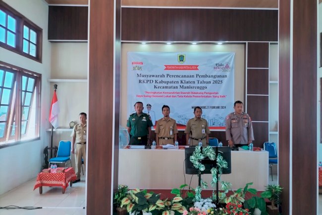 Pelaksanaan Musrengbang Kecamatan Manisrenggo  Tahun 2024