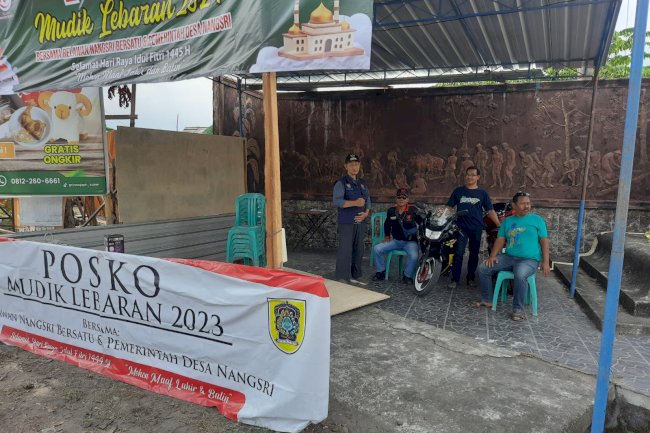 Monitoring di Posko Lebaran Kec. Manisrenggo