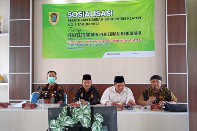 Sosiaisasi  Perda Kab. Klaten Nomor 1 Tahun 2023 Tentang Penyelenggara Perizinan Berusaha