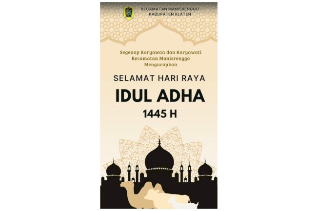 Selamat Hari Raya Idul Adha 1423 H / 2024 M