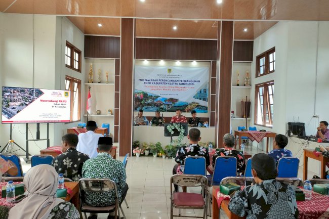 Musyawarah Perencanaan Pembangunan RKPD Kabupaten Klaten Tahun 2026 Kecamatan Manisrenggo