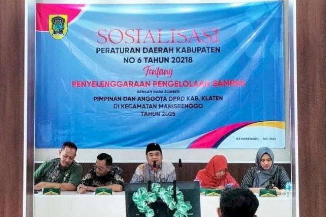 Sosialisasi Peraturan Daerah Kabupaten Klaten Nomor 6 Tahun 2018 Tentang Penyelenggaraan Pengelolaan Sampah Kecamatan Manisrenggo