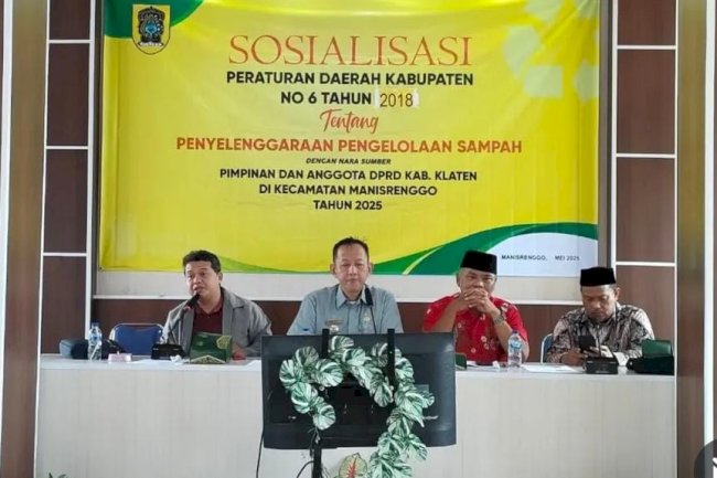 Penyelenggaraan Sosialisasi Peraturan Daerah Kabupaten Klaten Nomor 6 Tahun 2018 Tentang Penyelenggaraan Pengelolaan Sampah Kecamatan Manisrenggo