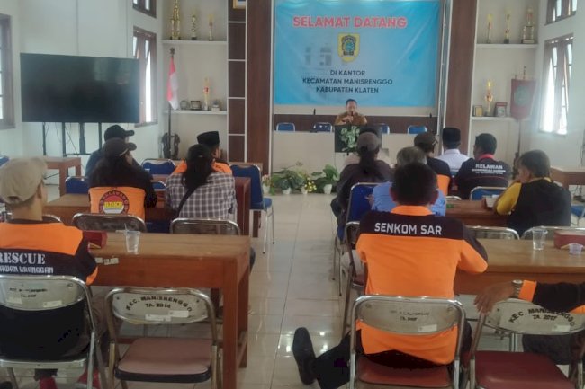 Rapat Pembentukan TRC Kencana dari relawan Kecamatan Manisrenggo