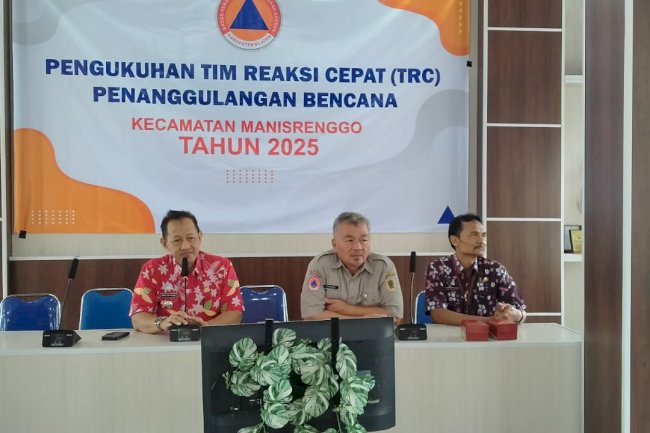 Pengukuhan Tim Reaksi Cepat (TRC) Penanggulangan Bencana Kecamatan Manisrenggo