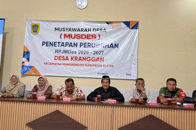 Pelaksanaan Musyawarah Desa Khusus (Musdes) Desa Kranggan Kecamatan Manisrenggo