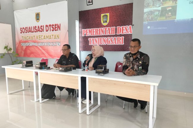 Pelaksanaan Sosialisasi Data Tunggal Sosial Ekonomi Nasional (DTSEN) Kecamatan Manisrenggo