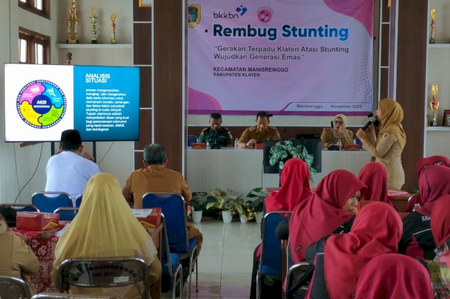 Rembug Stunting dalam rangka "Gerakan Terpadu Klaten Atasi Stunting Wujudkan Generasi Emas" Kecamatan Manisrenggo