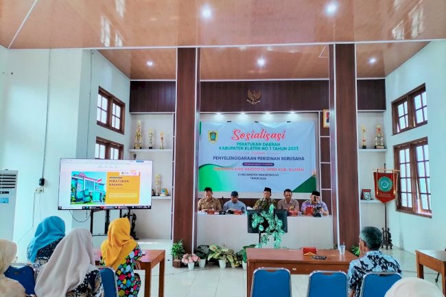 Sosialisasi Peraturan Daerah Kabupaten Klaten Nomor 1 Tahun 2023 Kecamatan Manisrenggo