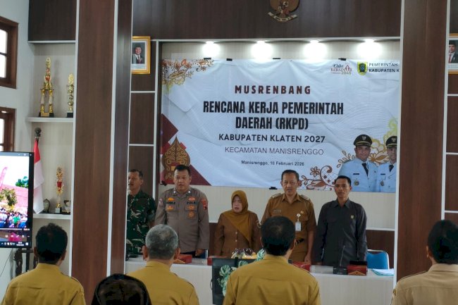 Musrenbang Rencana Kerja Pemerintah Daerah (RKPD) Kecamatan Manisrenggo Tahun 2027
