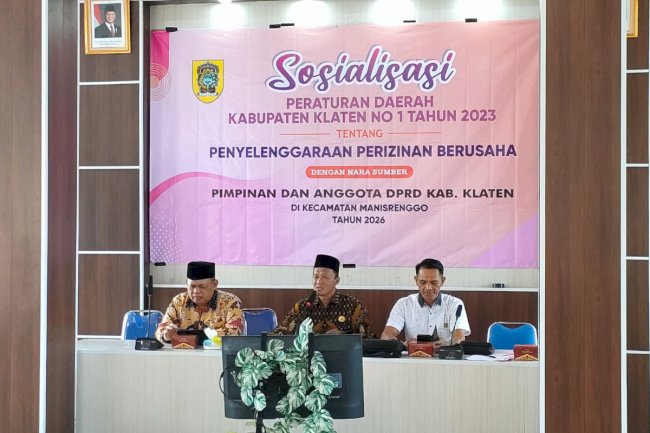 Sosialisasi Peraturan Daerah Kabupaten Klaten Nomor 1 Tahun 2023 Kecamatan Manisrenggo