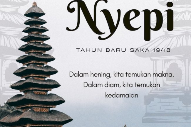 Selamat Hari Raya Nyepi bagi umat Hindu yang merayakan 