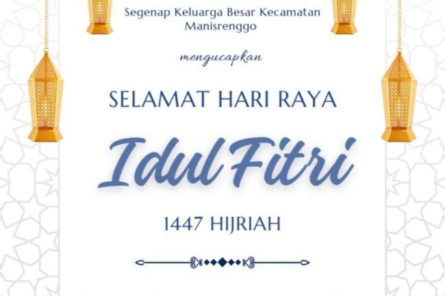Selamat merayakan Hari Raya Idul Fitri 1 Syawal 1447 H