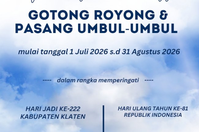 Ayo Warga Manisrenggo gotong royong dan pasang umbul-umbul !!