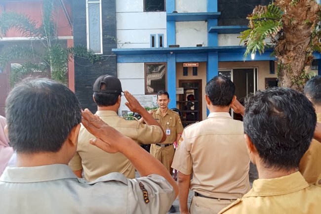 Pelaksanaan Apel Pagi Karyawan dan Karyawati Kecamatan Manisrenggo Minggu Kedua Bulan Juli 2026