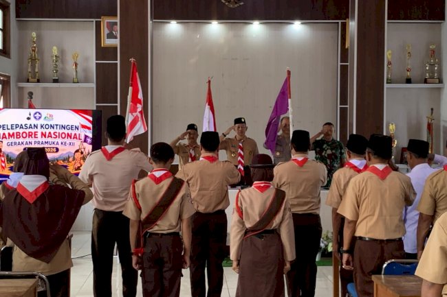 Pelepasan Kontingen Jambore Nasional Gerakan Pramuka ke-XII Tahun 2026 Kwartir Ranting Kecamatan Manisrenggo