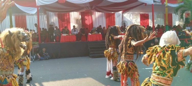 KARNAVAL BUDAYA HUT RI KE78 KECAMATAN MANISRENGGO