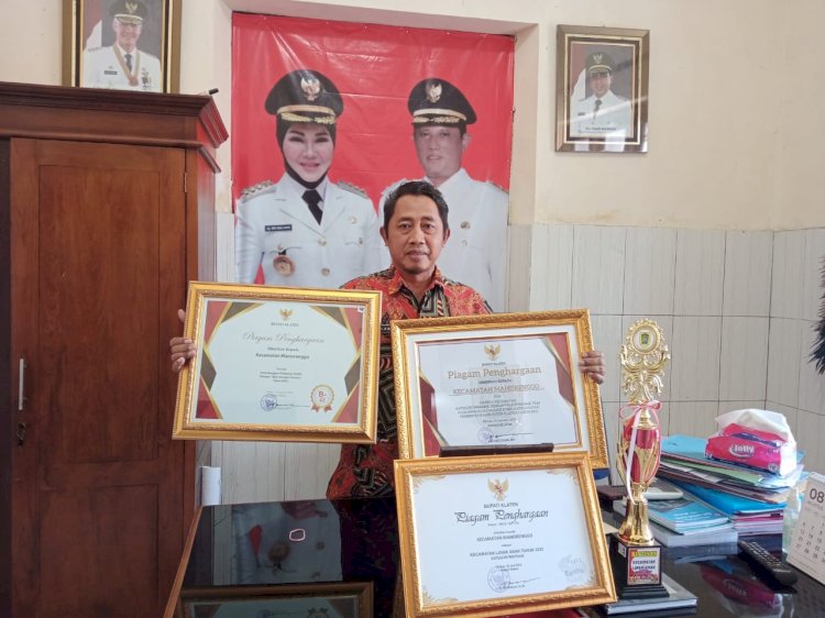 Penghargaan dari Bupati Klaten Untuk Kecamatan Manisrenggo