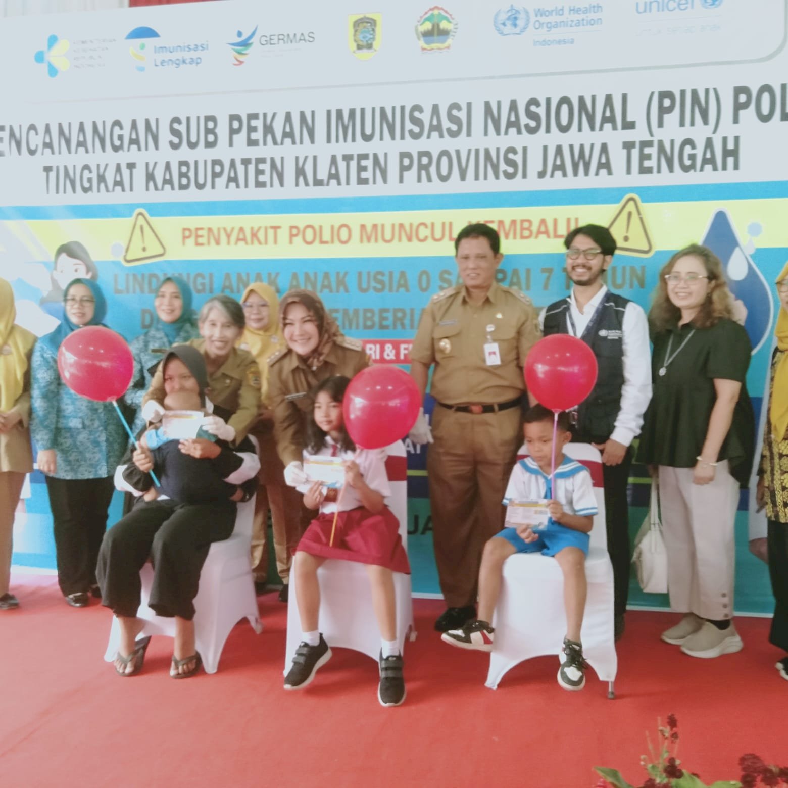 Pencanangan Sub Pekan Imunisasi Nasional Polio Kabupaten Klaten di Desa Tanjungsari Kec.Manisrenggo