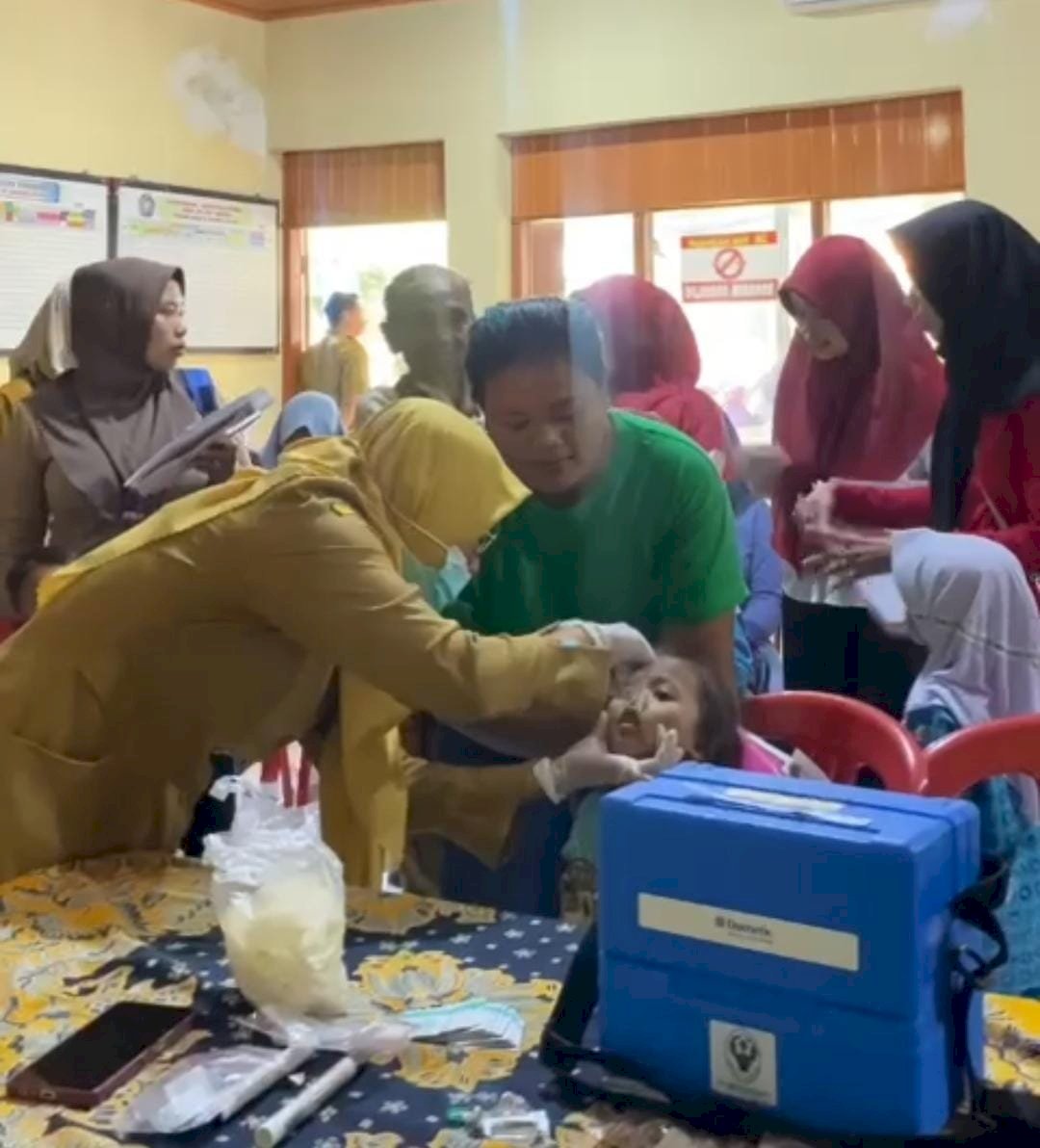 Pelaksanaan Sub Pin Polio Putaran 1 Desa Barukan