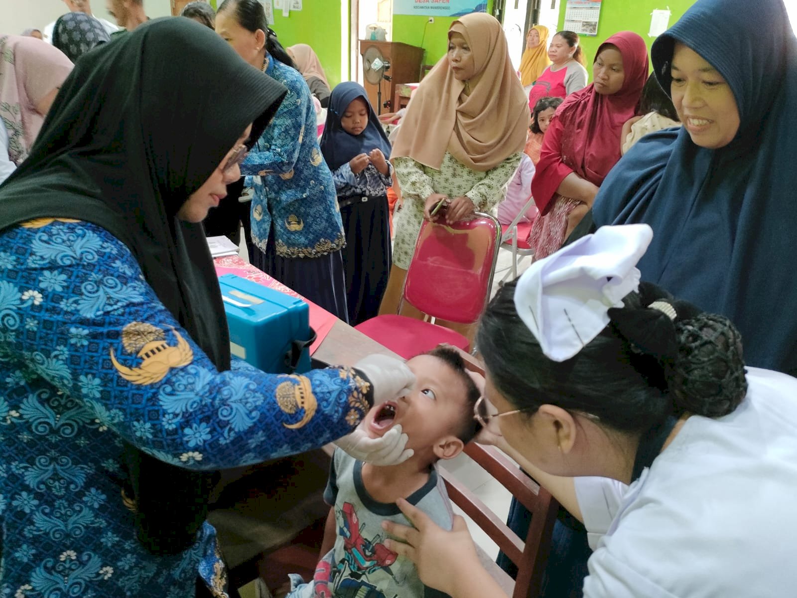 Pelaksanaan Sub Pin Polio Putaran 1 Desa Sapen
