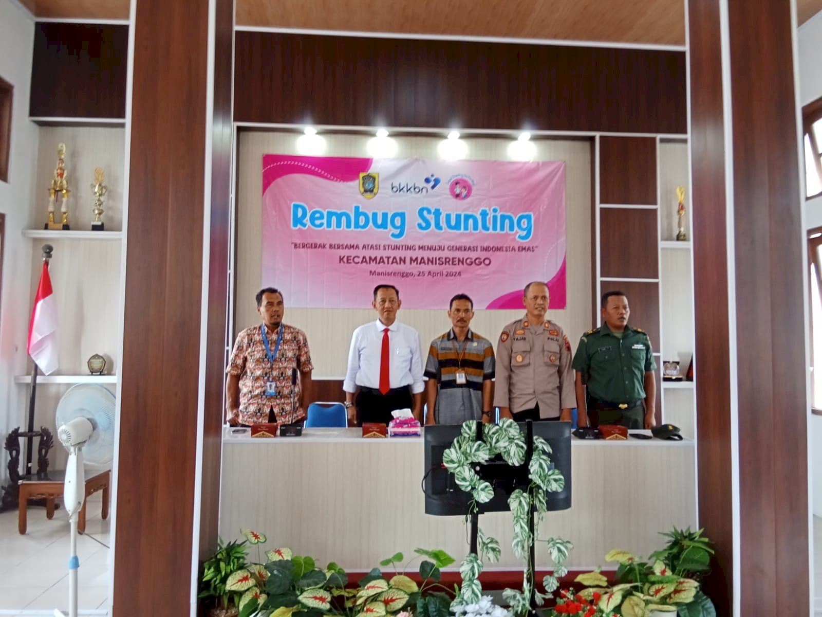 Pelaksanaan Rembug Stunting dengan tema "Bergerak Bersama Atasi Stunting Menuju Generasi Indonesia Emas" Kecamatan Manisrenggo