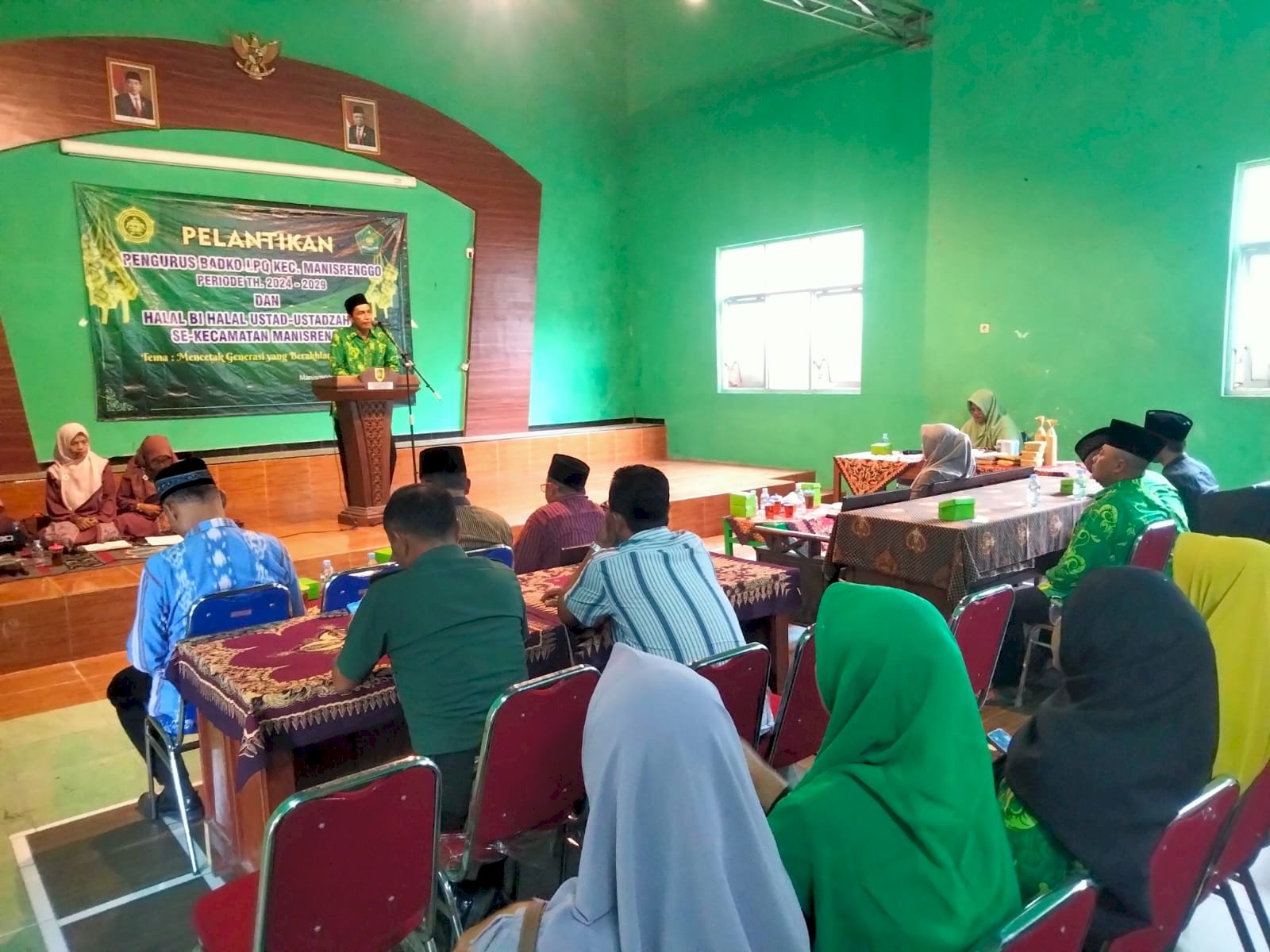Pelaksanaan Kegiatan Halal Bihalal Ustadz/ah TPQ dan Pelantikan Pengurus Badan Koordinasi Lembaga Pendidikan Al-Quran (BADKO LPQ) Kecamatan Manisrenggo