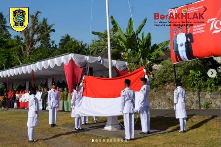 Upacara Peringatan HUT Republik Indonesia Ke-79 Kecamatan Manisrenggo