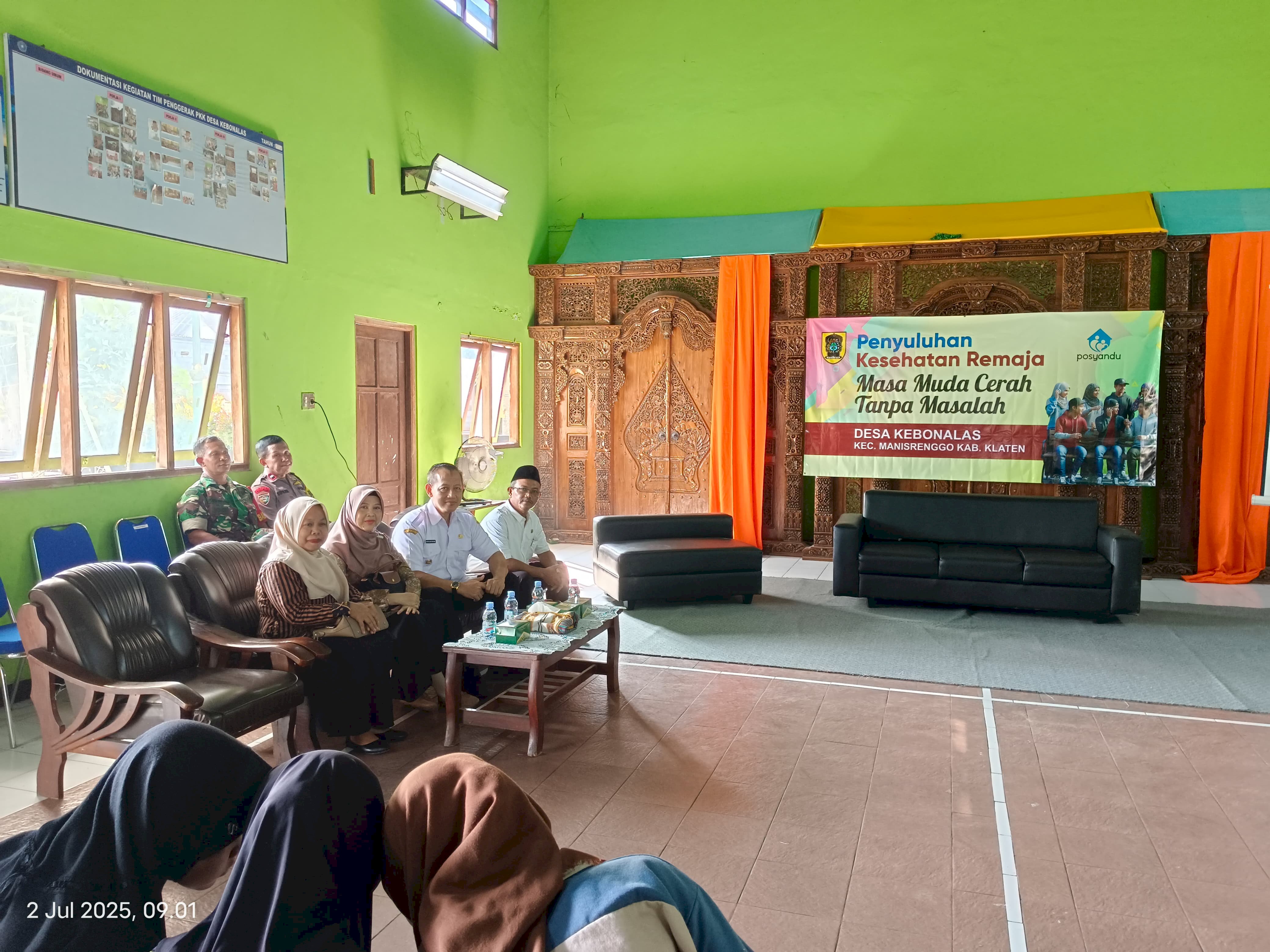 Kegiatan Penyuluhan Kesehatan Remaja Desa Kebonalas Kecamatan Manisrenggo