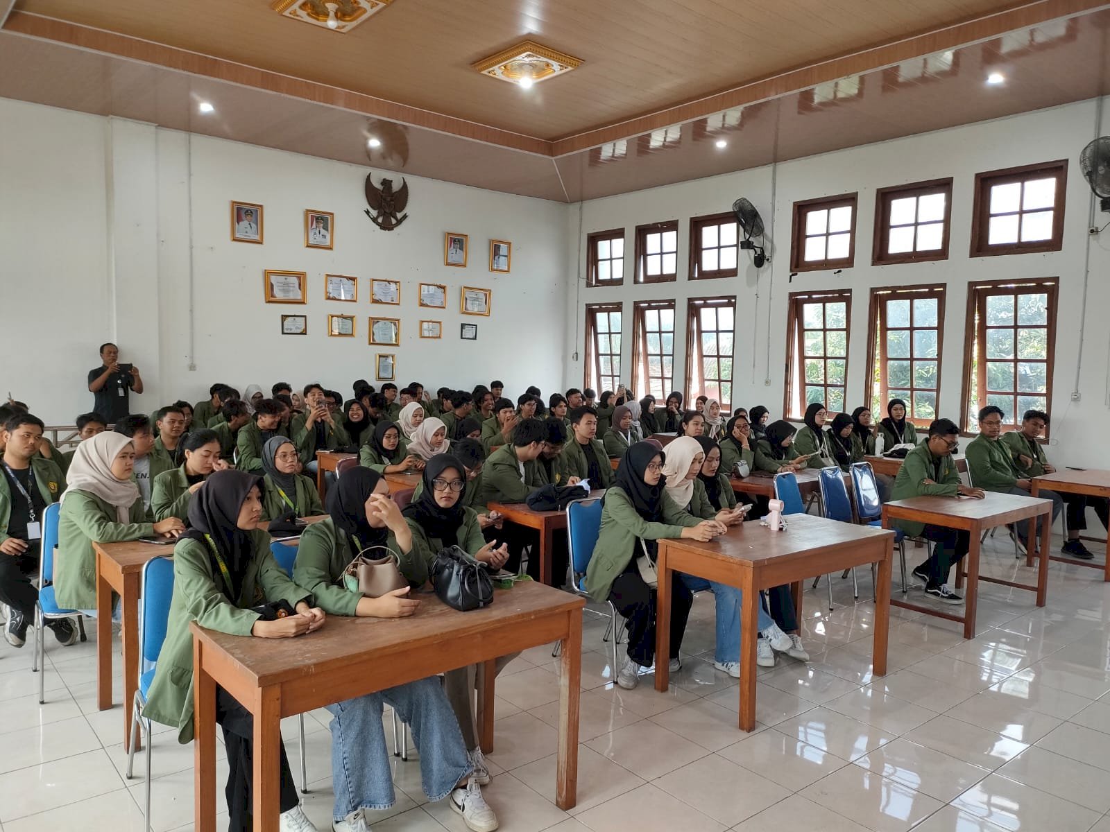 Penerimaan Mahasiswa dari Universitas Pembangunan Nasional (UPN) Veteran Yogyakarta untuk melaksanakan program Kuliah Kerja Nyata di Wilayah Kecamatan Manisrenggo
