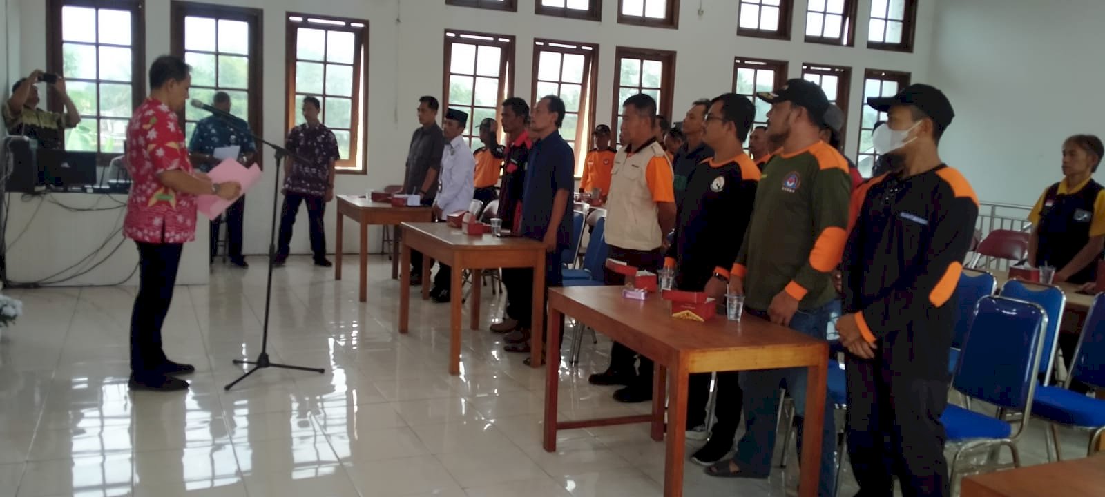 Pengukuhan Tim Reaksi Cepat (TRC) Penanggulangan Bencana Kecamatan Manisrenggo