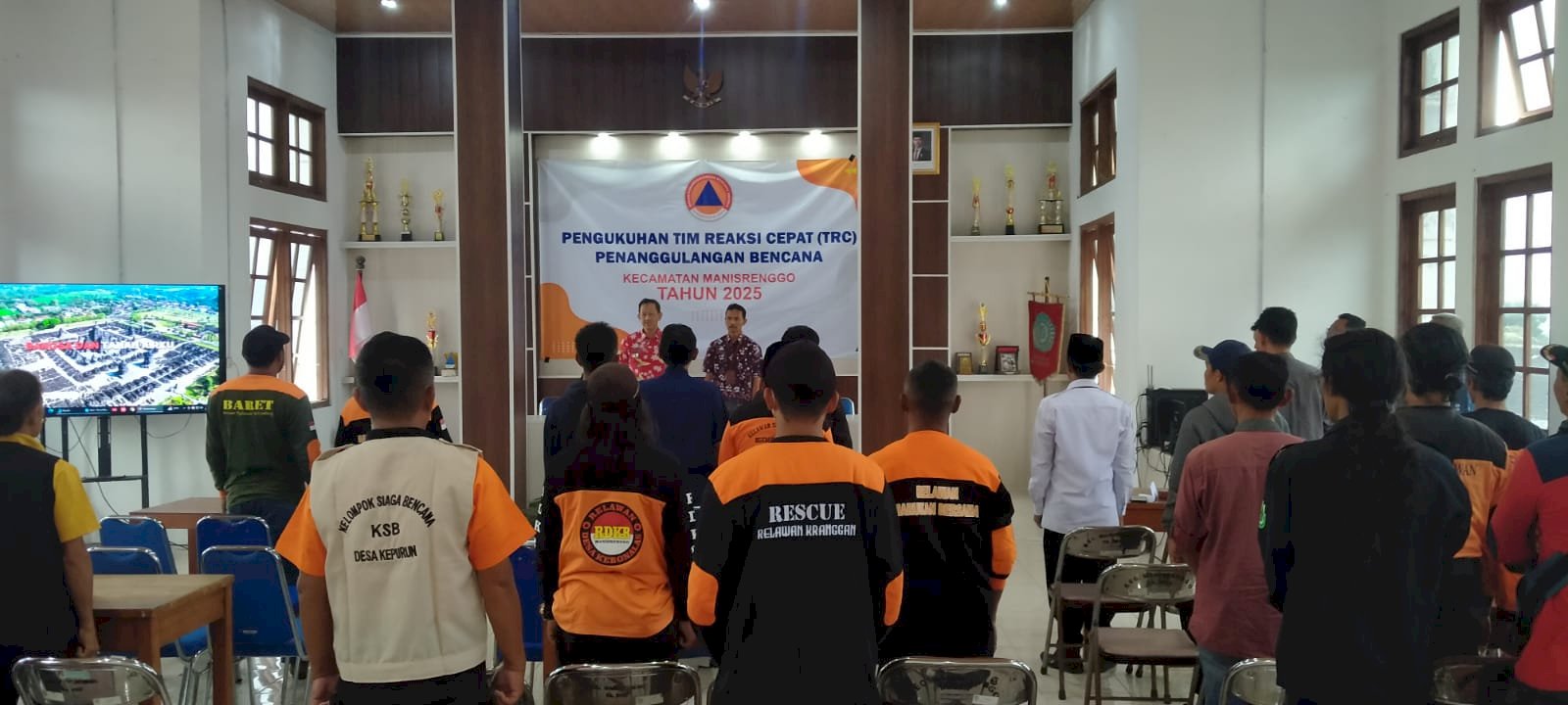 Pengukuhan Tim Reaksi Cepat (TRC) Penanggulangan Bencana Kecamatan Manisrenggo