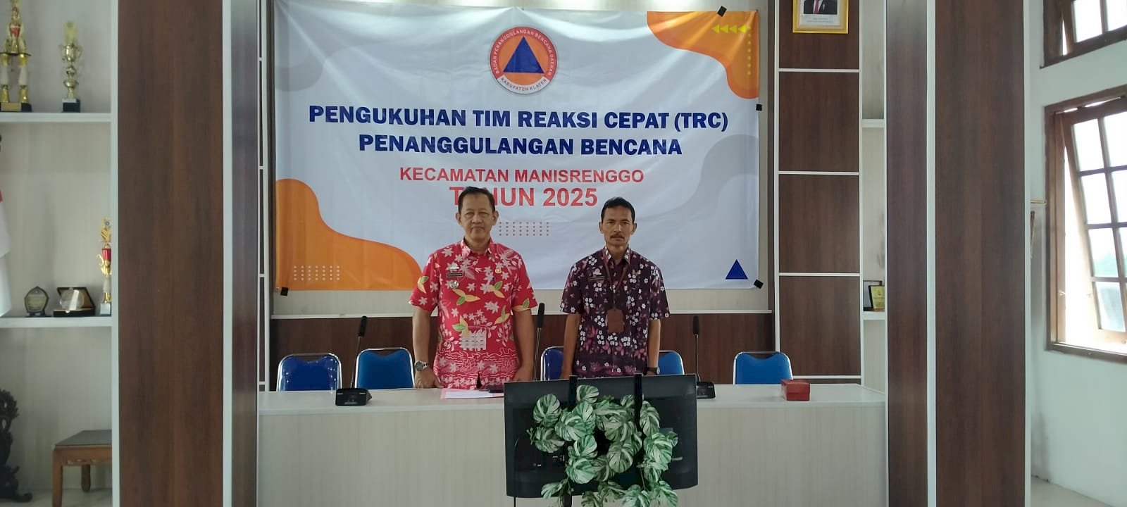 Pengukuhan Tim Reaksi Cepat (TRC) Penanggulangan Bencana Kecamatan Manisrenggo