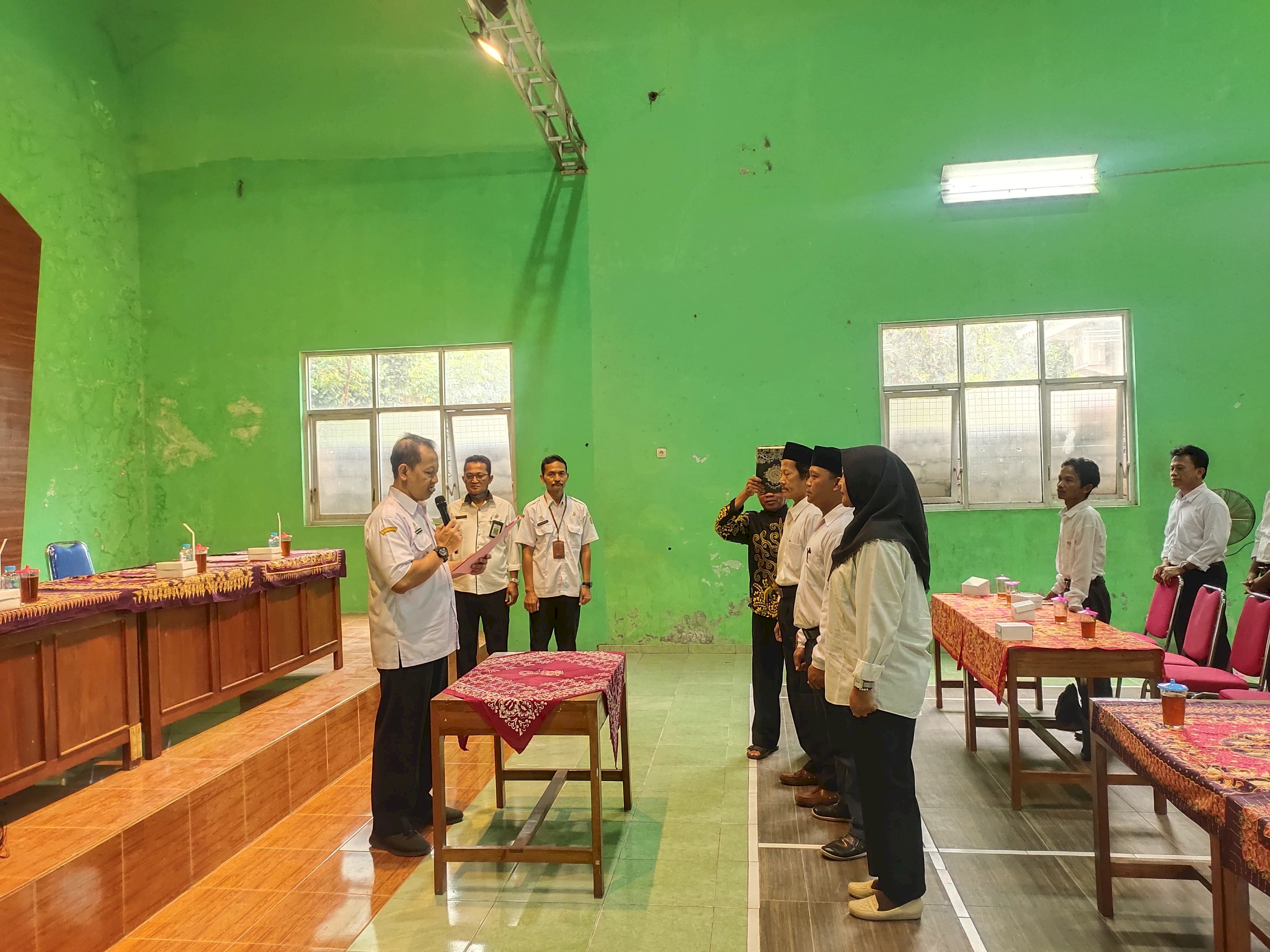 Pengambilan Sumpah dan Pelantikan Badan Permusyawaratan Desa (BPD) Pengganti Antar Waktu Desa Bendan Kecamatan Manisrenggo