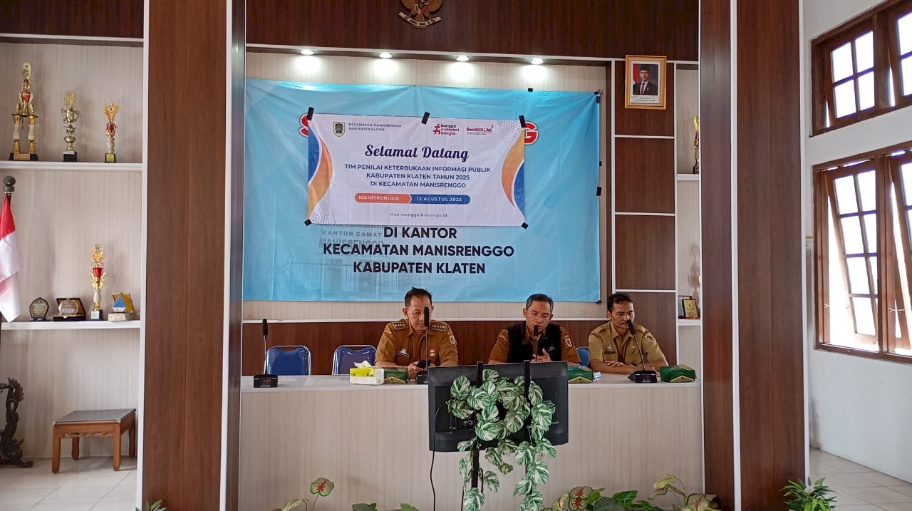 Penilaian Keterbukaan Informasi Publik (KIP) 2025 di Kecamatan Manisrenggo